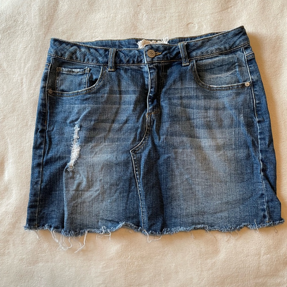 Altar’d State Mini Denim Skirt